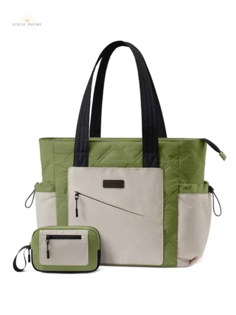Puffer Quilted Lightweight Travel Tote Bag for Women, Machine Washable